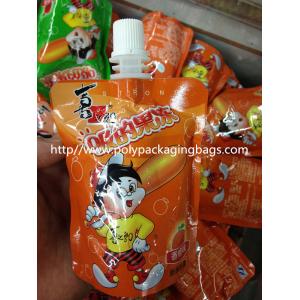 Cheap 1-7 Colors Gravure Printing Foldable Packaging Bag With Spout For Water / Juice for sale