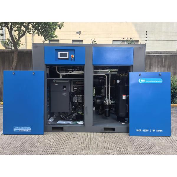 Shanghai Rotorcomp LGCD-132DF C VP Screw Air Compressor with 10 Bar Rated Pressure and 5.3-21 M3/min Capacity