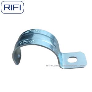 UL Galvanzied EMT Conduit Pipe Fittings EMT UL One Hole Strap Two Hole Strap
