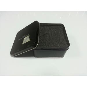 Empty Gift Tin With Black Color Printed ,Watch Packaging Box ,Looks Graceful And