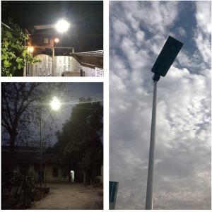 motion sensor all in one solar street light, material AL, all in one intergated