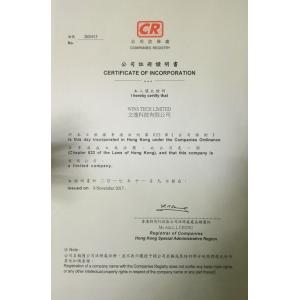Shenzhen Wins Tech Limited Certifications