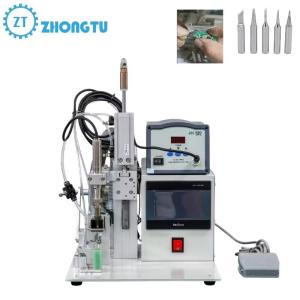 Cheap Portable Semi Automatic Soldering Machine with 200-450℃ Temperature Range for PCB LED Strip and USB Data Cable for sale
