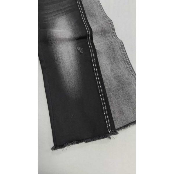 Quality High elastic Soft Siro 10.5oz Black/Black with full width 158-160cm construction 10+10*16/70/75TR Denim fabric  JSD3405A for jeans wholesale