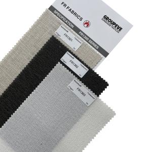 Textured Semi Blackout 100% Polyester Fireproof Roller Blind Fabric 3m Width