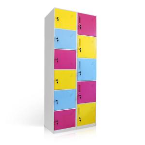 China Narrow Edge Easy Assemble Waterproof  Multi Doors Metal Storage Locker on sale