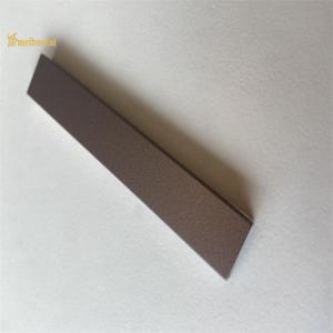 China Sandblasted Stainless Steel Tile Trim Metal U Profiles 0.75mm Thickness on sale