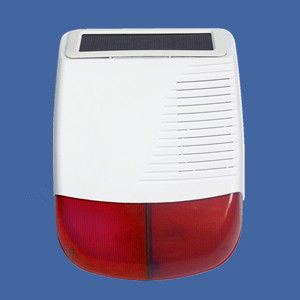 Wireless Solar waterproof Siren in backup of lithium battery with tamper alarm