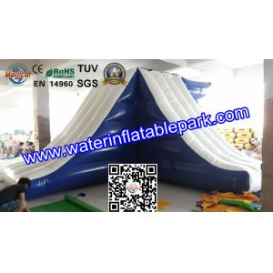 Lake Inflatable Floating Water Slide / Inflatable Water Games Float Climb And