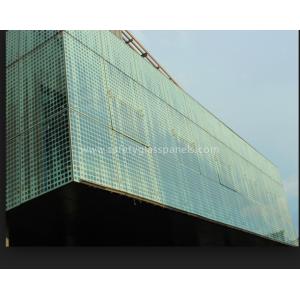 8mm Curve Printed Tempered Glass Fountains And Doors , Double Sided Printing