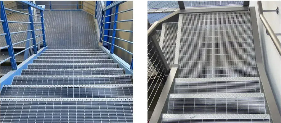 Heavy Duty OEM Factory Supply Non-Slip Galvanized Steel Grating for Stair Treads and Industrial Platforms