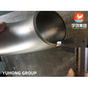 Super Duplex Steel Pipe Fittings , ASTM A403 UNS S31254 / 254 SMO / 1.4547 Butt