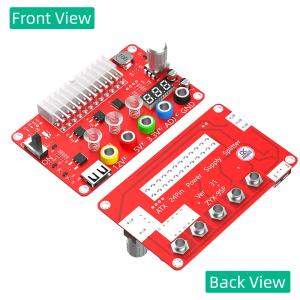 ATX Power Supply Breakout Board and Acrylic Case Kit with ADJ Adjustable Voltage