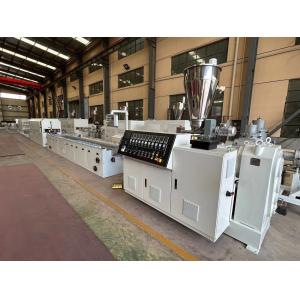 Hot Sale Window Curtain PVC Profile Extrusion Line Conical Twin Screw