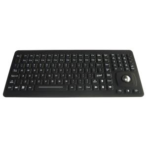Buy cheap Ruggedized Silicone Rubber Keyboard With Optical Trackball Panel Mount from wholesalers