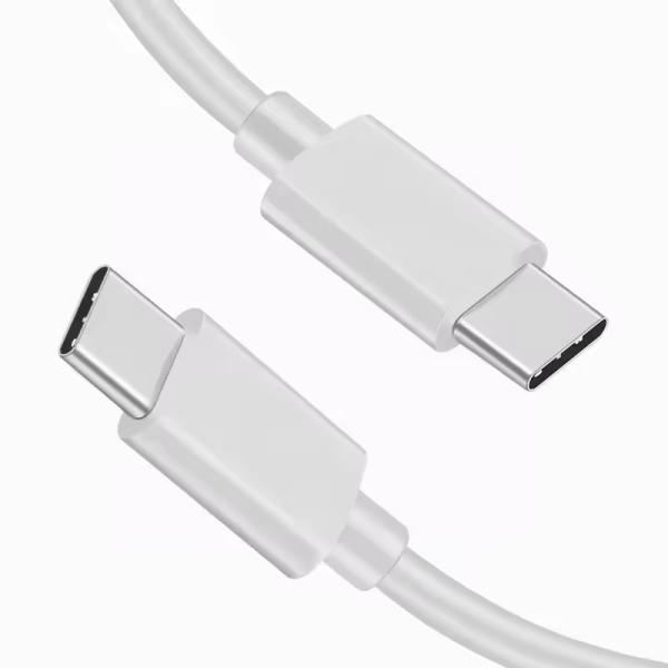 White USB 2.0 Cable Type-C To Type-C Usb C To C Cable 3m Fast Charging For