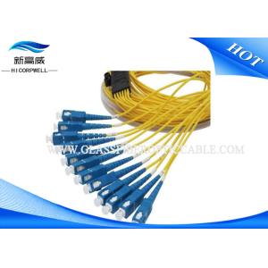 LC FC SC ST SM Multimode Duplex Fiber Optic Cable Pigtail For Ground Vehicle