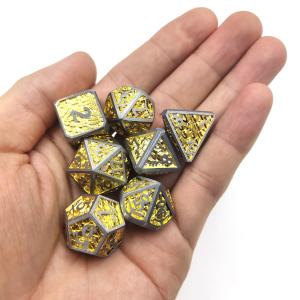 Pokemon card Wholesale Glow Polyhedral Black chip Dice Sets Polyhedral