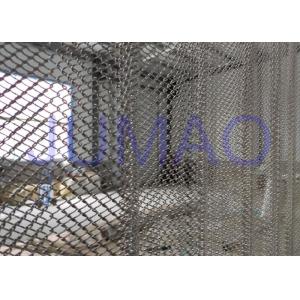 China Rust Resistance Half Sheer Metal Mesh Curtains For Hall Divider 1.0mm Wire on sale
