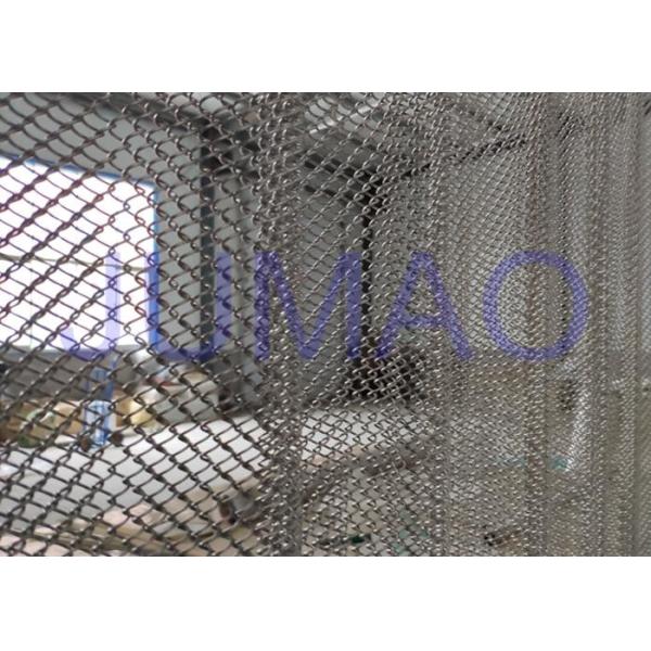 Quality Rust Resistance Half Sheer Metal Mesh Curtains For Hall Divider 1.0mm Wire wholesale