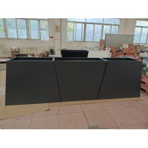 Geometric Metal Planter Pots Weatherproof In Black Gold And Silver