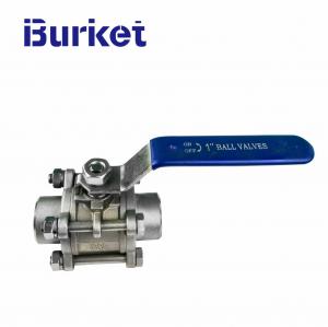 Cheap Welded connection low-pressure manual 3-piece stainless steel ball valve cf8m 1000wog for sale