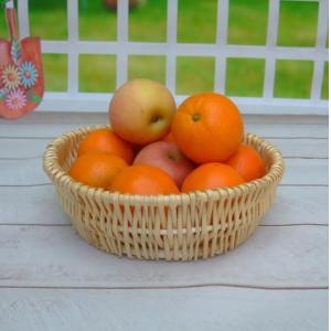 Wicker fruit basket willow bread basket water cleaning round shape customized