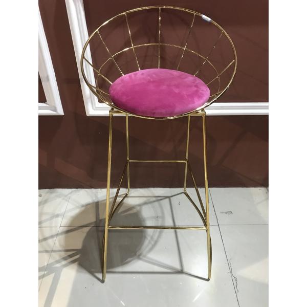 Quality Genuine Material 78cm 94cm Wrought Iron Counter Stools wholesale