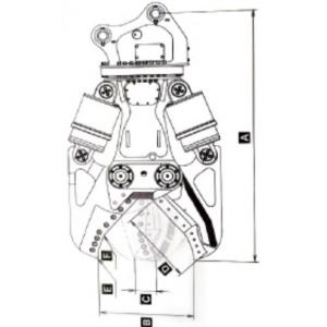 12T-40T Excavator Demolition Shear Cutting Steel Structures Crushing Demolition