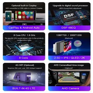 8" Android 11 8core 8 128G Car DVD Player for Chevrolet Aveo/Sonic 2011 2012