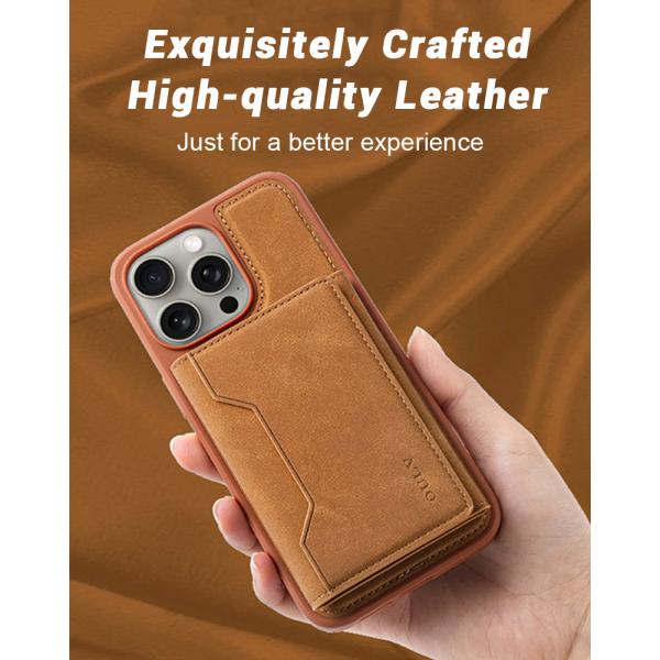 Magnetic Magsafe PU Leather Phone Case With For IPhone 16 15 Pro Max