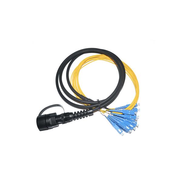 Quality Corrosion Resistant MPO MTP Patch Cord , MPO Fiber Optic Cable IP68 Protection wholesale