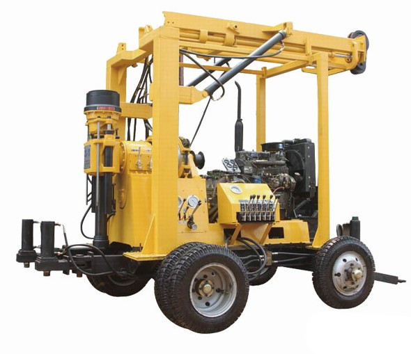 Multifunctional Trailer Mounted Water Well Drilling Rig With 80 Rpm Rotation