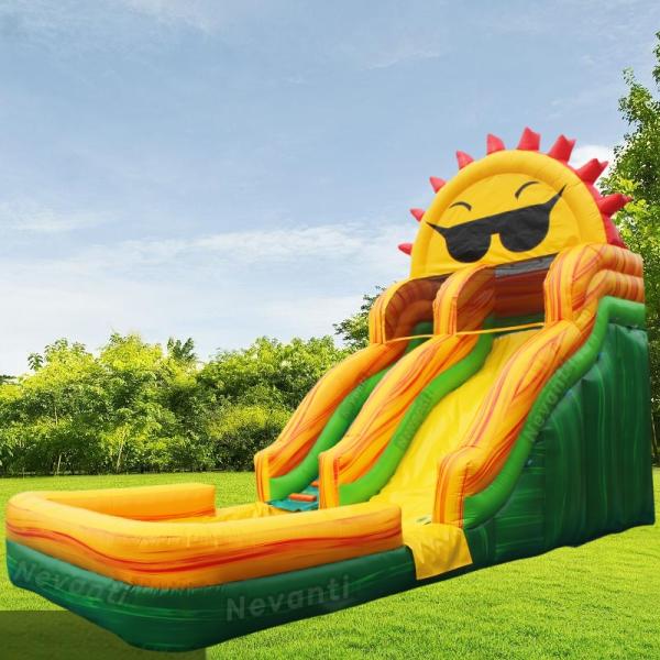 Outdoor Inflatable Water Slide for Children and Adults Accommodates 5-10 Passengers