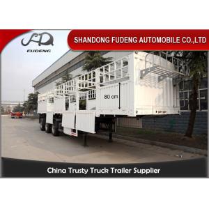 China Removable fence side wall semi trailer for transport cement in bags on sale