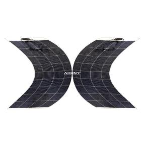 Walkable durable 150w Semi Flexible Solar Panel anti skid step on mono pv module
