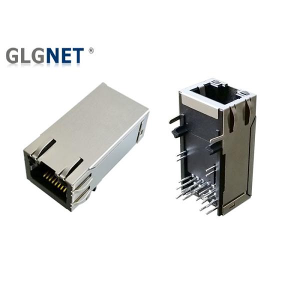 Quality 10G Magnetic RJ45 Power Over Ethernet Connector With UPOE+ Single Port Latch Up wholesale