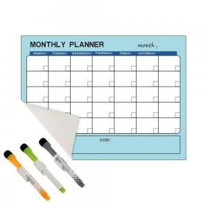 China Dry Erase Reusable Calendar Planner Sticky Monthly Planner SGS OEM on sale