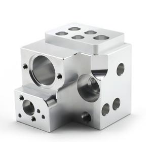 Threaded Cover / Brushed Aluminum CNC Milling Accessories With Coating
