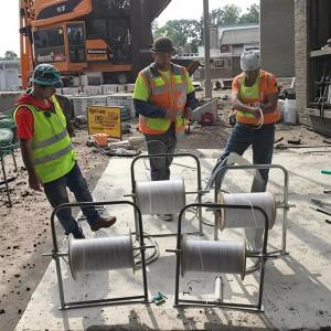 Foldable Optical Fiber Cable Patch Cord Drop Rack Cable Laying Tool Cable Reel