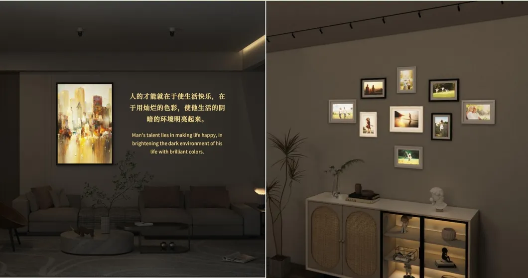 LED Logo Gobo Projector Light UV ND Zoomable Extended IP65 Ra97+ Contour Exhibition Center