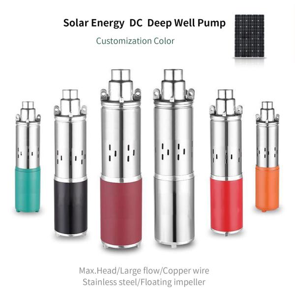 Quality durable cheap 24v 48v 72v dc mini irrigation solar powered water pump large flow wholesale