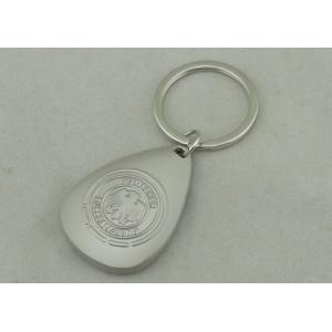 OEM 3D Zinc Alloy Promotional Keychain Misty Nickel Soft Enamel