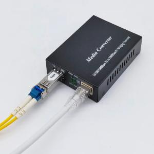 SFP To RJ45 Fiber Optic Media Converter Single Mode Simplex Duplex 10M 100M