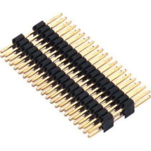 1.27mm Pin Header Connector Dual Row Double Plastic PA9T Black Pcb Pin Connector