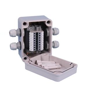 4 Ways IP65 Waterproof Cable Distribution Junction Box with UK2.5B Terminal