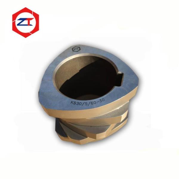 Quality Low Tolerance Extruder Screw Elements 3 Flighted Single Spline For WP Machine Plastic Twin Screw Extruder Screw Element wholesale