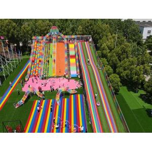 Playground Outdoor Rides Rainbow Slides For Kids' Playground