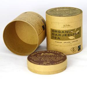 China Eco-friendly Brown Kraft Paper Cans Packaging for Flower Tea and Nutrition Powder on sale