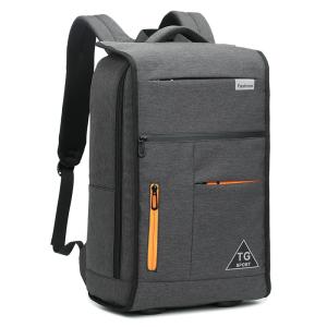 Retro Style Arcuate Shoulder Strap Large Capacity Backpack 17 Inch